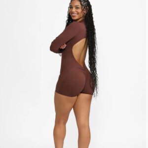 Enterizos cortos de cremallera